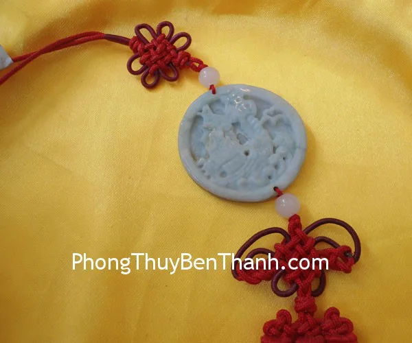 Ngọc bội treo thuyền buồm đá Miến Điện S278