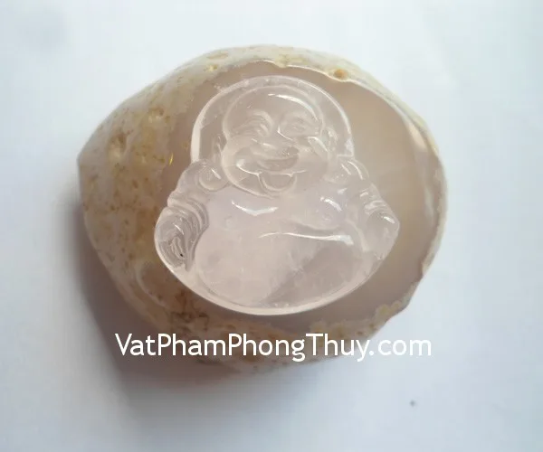 Phật di lạc thạch anh hồng lớn S6069