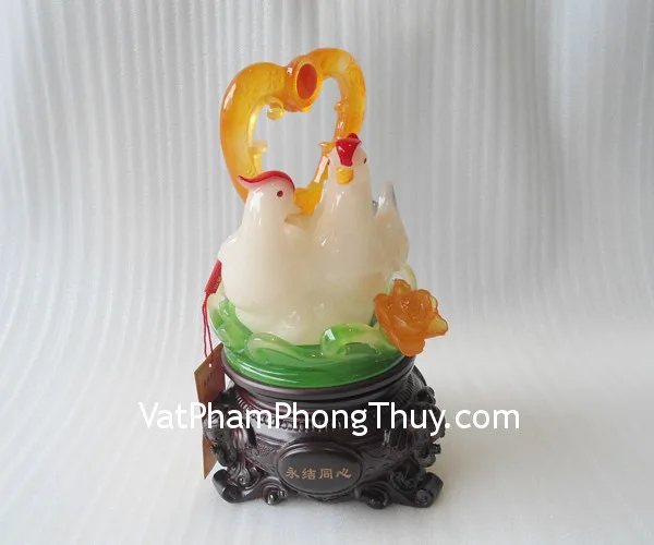 Uyên ương trắng tim hồng - vĩnh kết đồng tâm FH487G