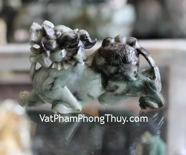 Tỳ hưu ngọc phỉ thúy xanh bạch A+++++ (GCN 17692 - 28.52 gr) S6899-S3-5932