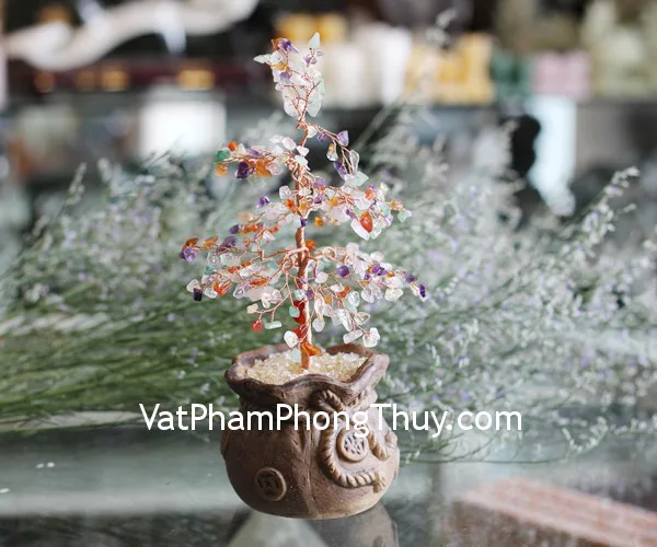 Cây tài lộc túi tiền chữ tài nhiều màu KC094