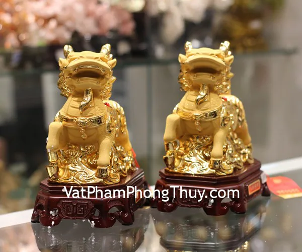 Kỳ lân vàng lăn châu - Như ý nạp phước/ Tượng thuỵ chiêu tài FC085A