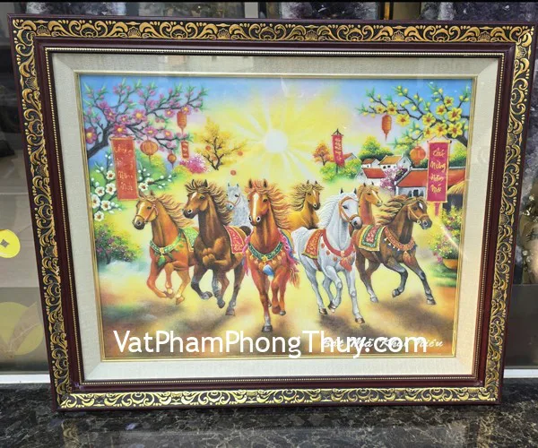 Tranh Bát Mã Khai Niên NGUA2626