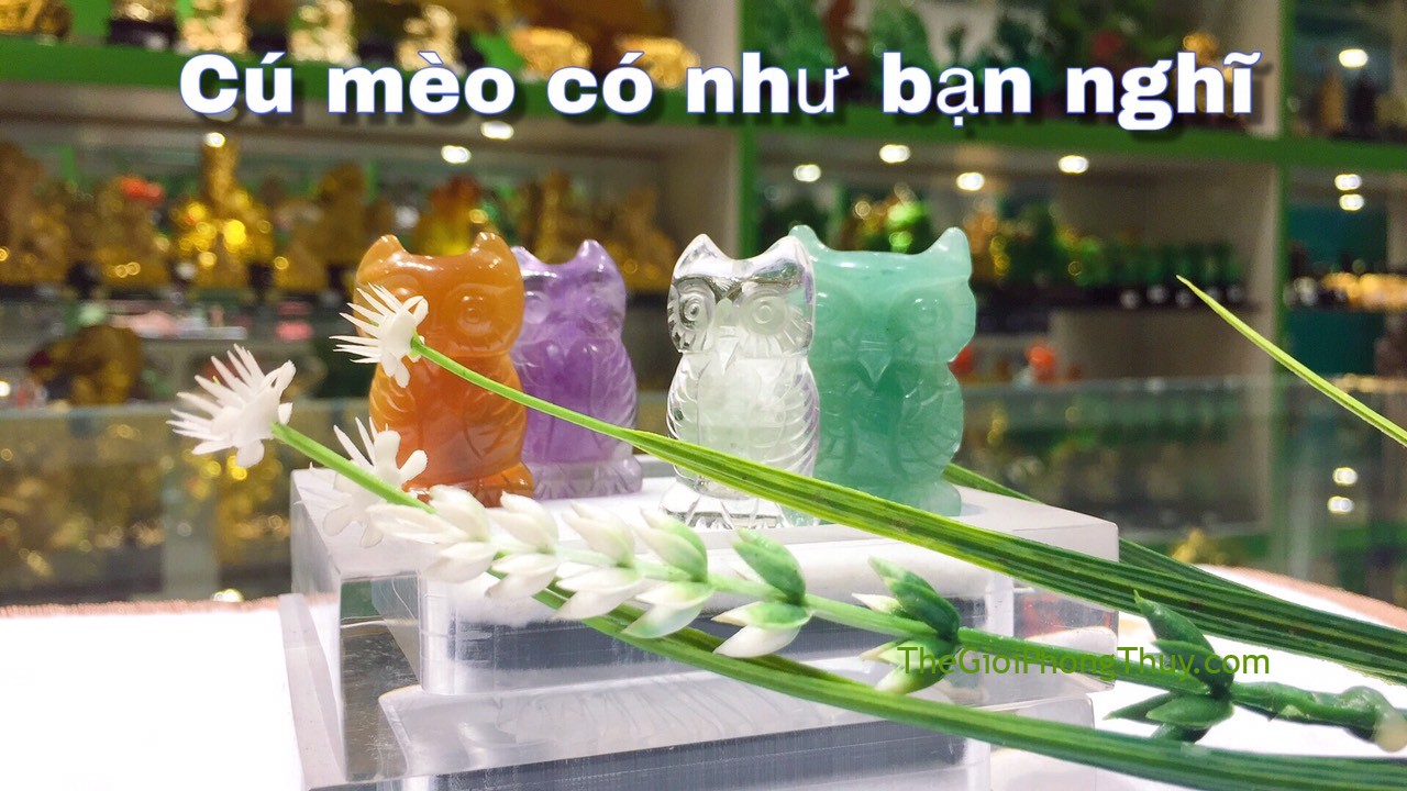 Cú mèo đá thạch anh – linh vật biểu tượng của sự tiên tri #01