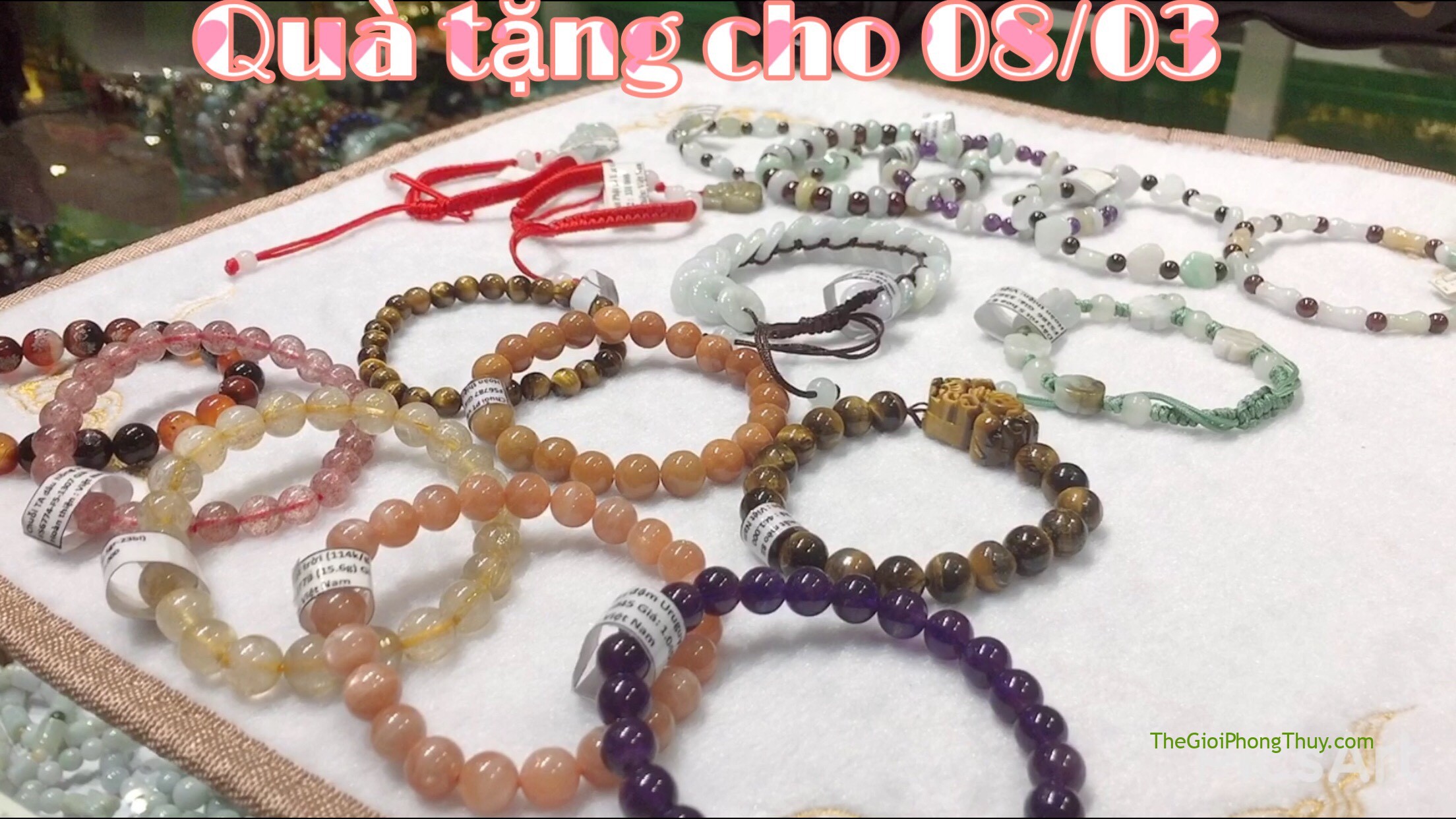 Vòng tay phong thủy - Qùa tặng 8/3 dành cho phái nữ | 62