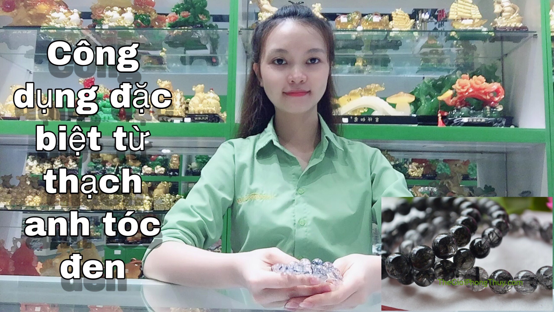 Vòng tay phong thủy,thạch anh tóc đen giúp bổ trợ sức khỏe | 71