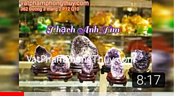 Đón tết bình an sức khỏe với Bông Thạch Anh Tím