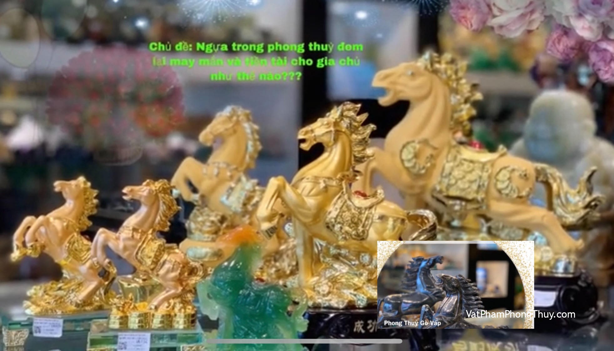 [ Video] Tượng Ngựa phong thủy- Kích hoạt cung danh vọng, phát đạt trong kinh doanh