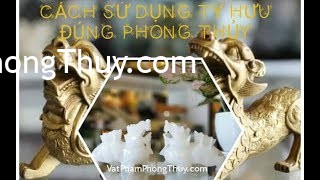 HƯỚNG DẪN CÁCH BÀY TRÍ VÀ SỬ DỤNG TỲ HƯU PHONG THỦY