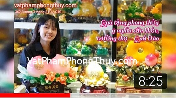 Quà tặng phong thủy ý nghĩa sức khỏe trường thọ - Quả Đào