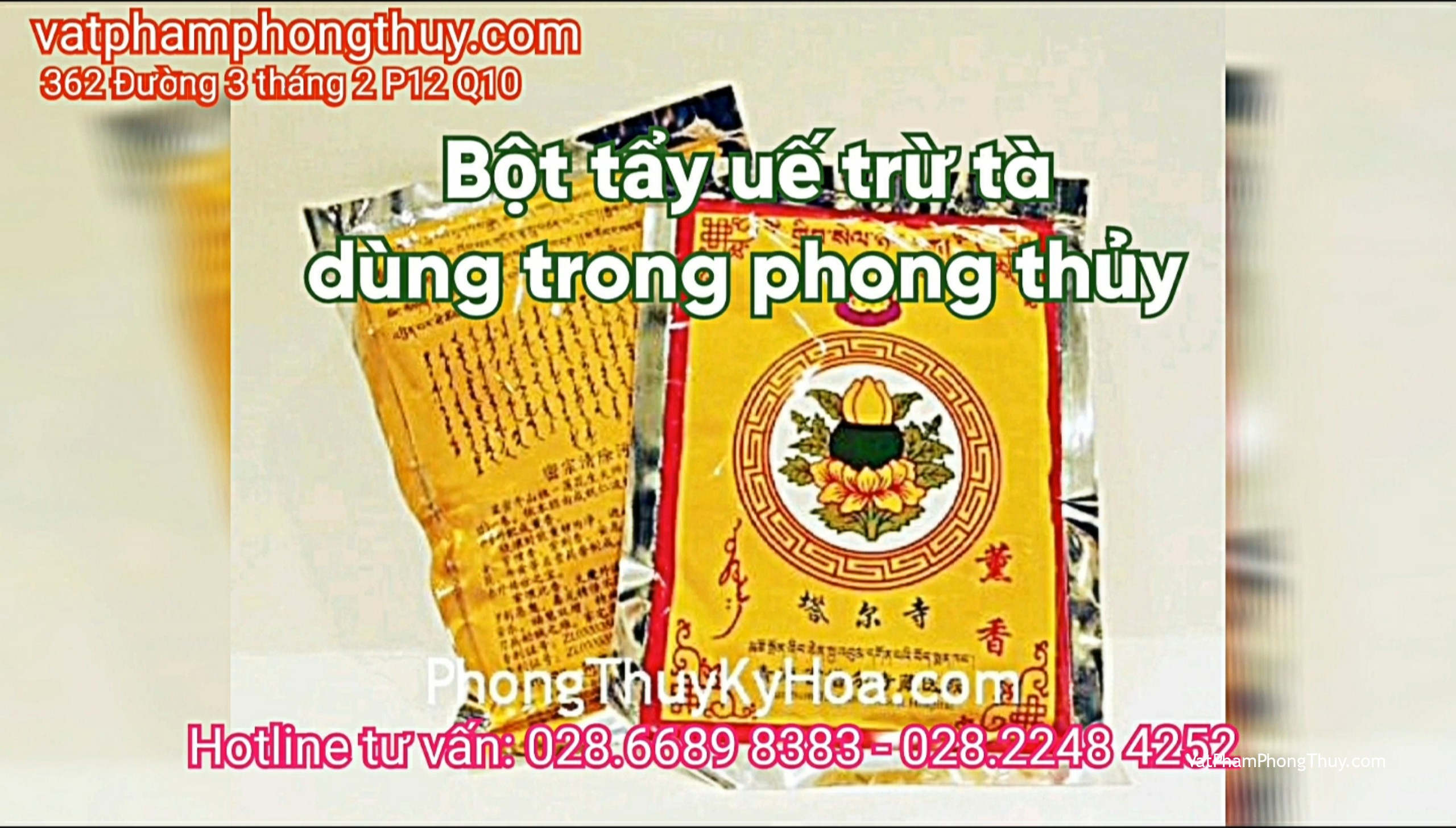 Bột Tẩy uế Trừ tà dùng trong phong thủy