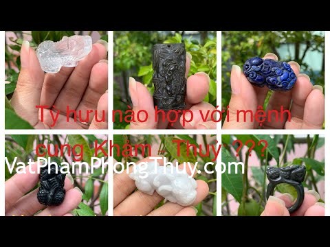 Mệnh cung "Khảm Thuỷ" dùng Tỳ hưu màu nào cho may mắn?