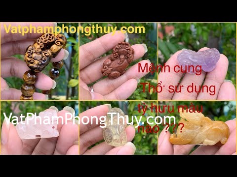 Mệnh cung "Cấn - Thổ" và " Khôn - Thổ" dùng Tỳ hưu màu nào cho may mắn?