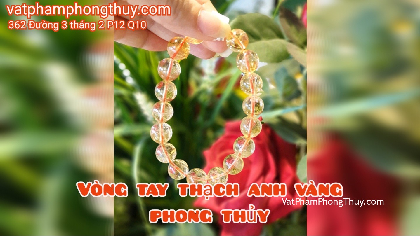 Vòng tay thạch anh vàng, thạch anh tóc vàng