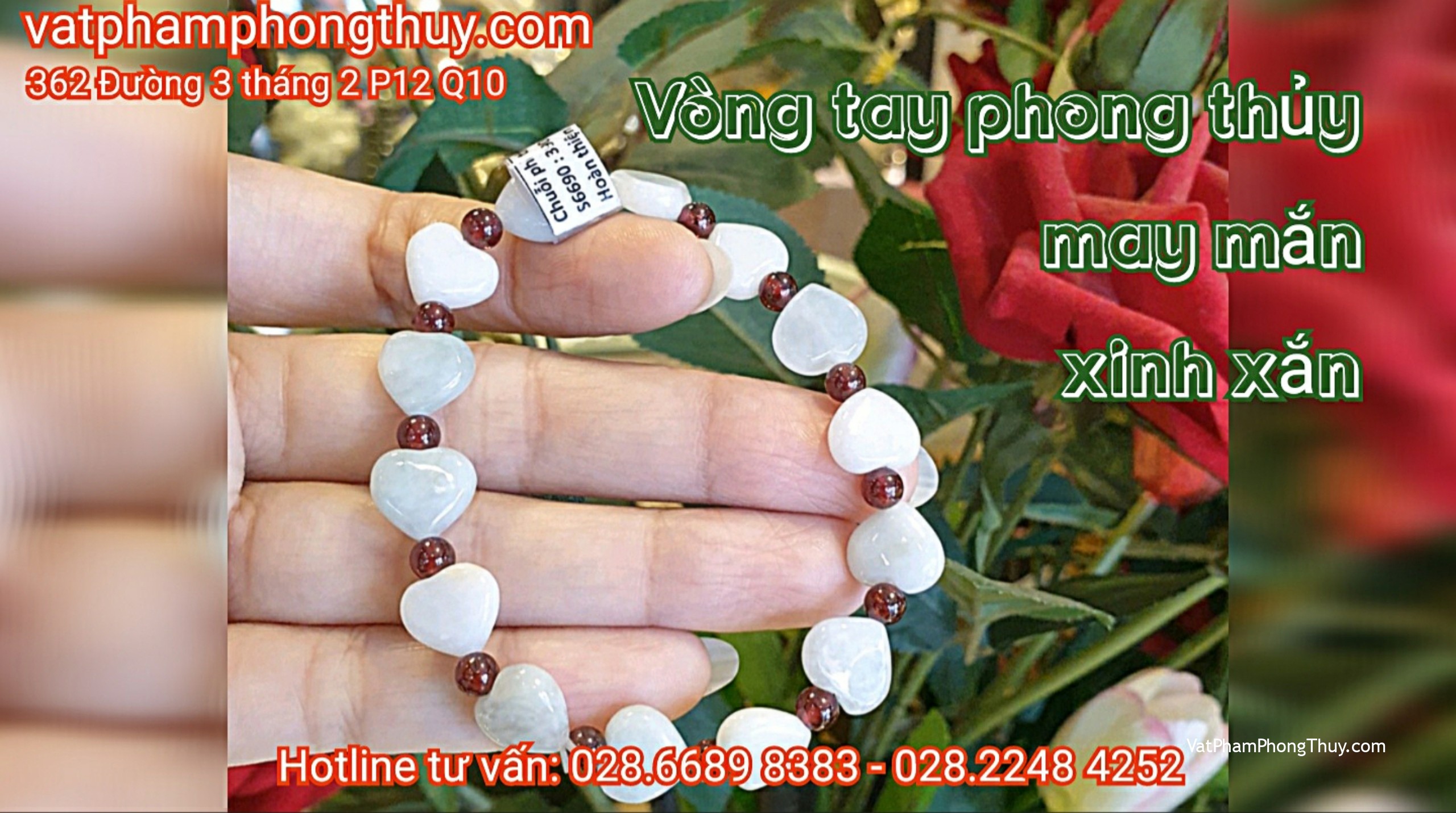 Vòng tay phong thủy may mắn, xinh xắn